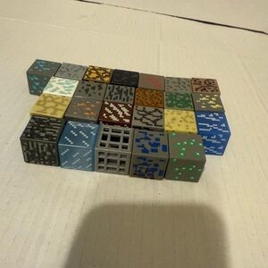 Minecraft Periodic Table Of Elements 24 Blocks Loose OOB Mattel Mojang